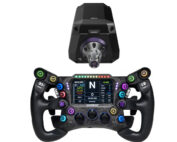 Conspit 290 GP Wheel and the Ares 20Nm Wheelbase bundle from the front view.